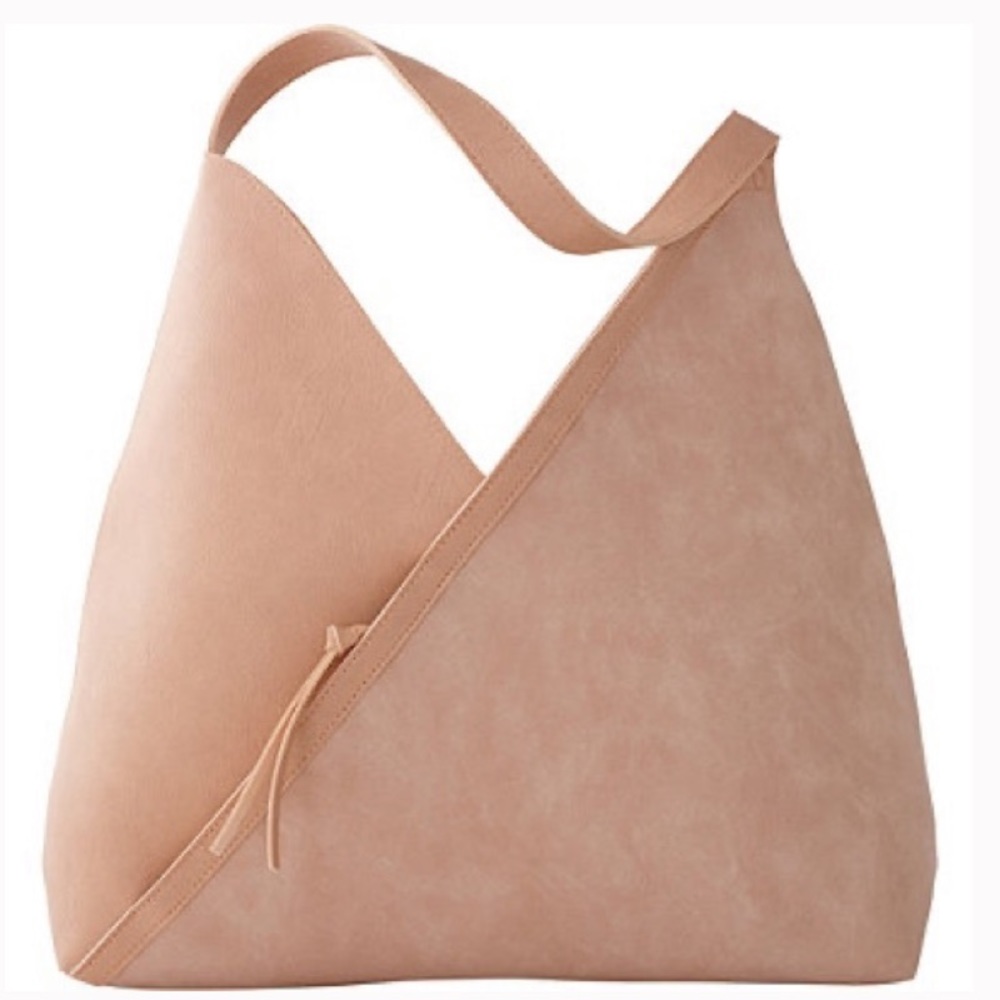 Ulta Faux Leather Suede Oversized Pink Shoulder Tote Bag